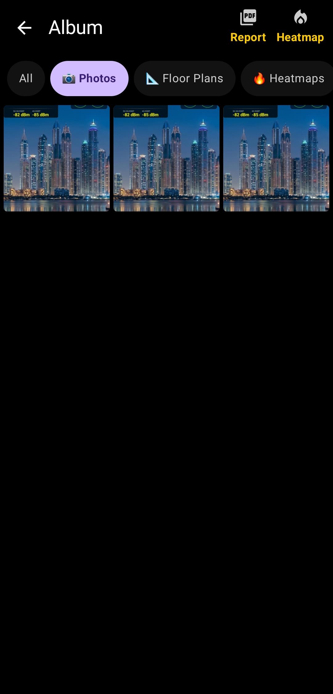 Album grid view